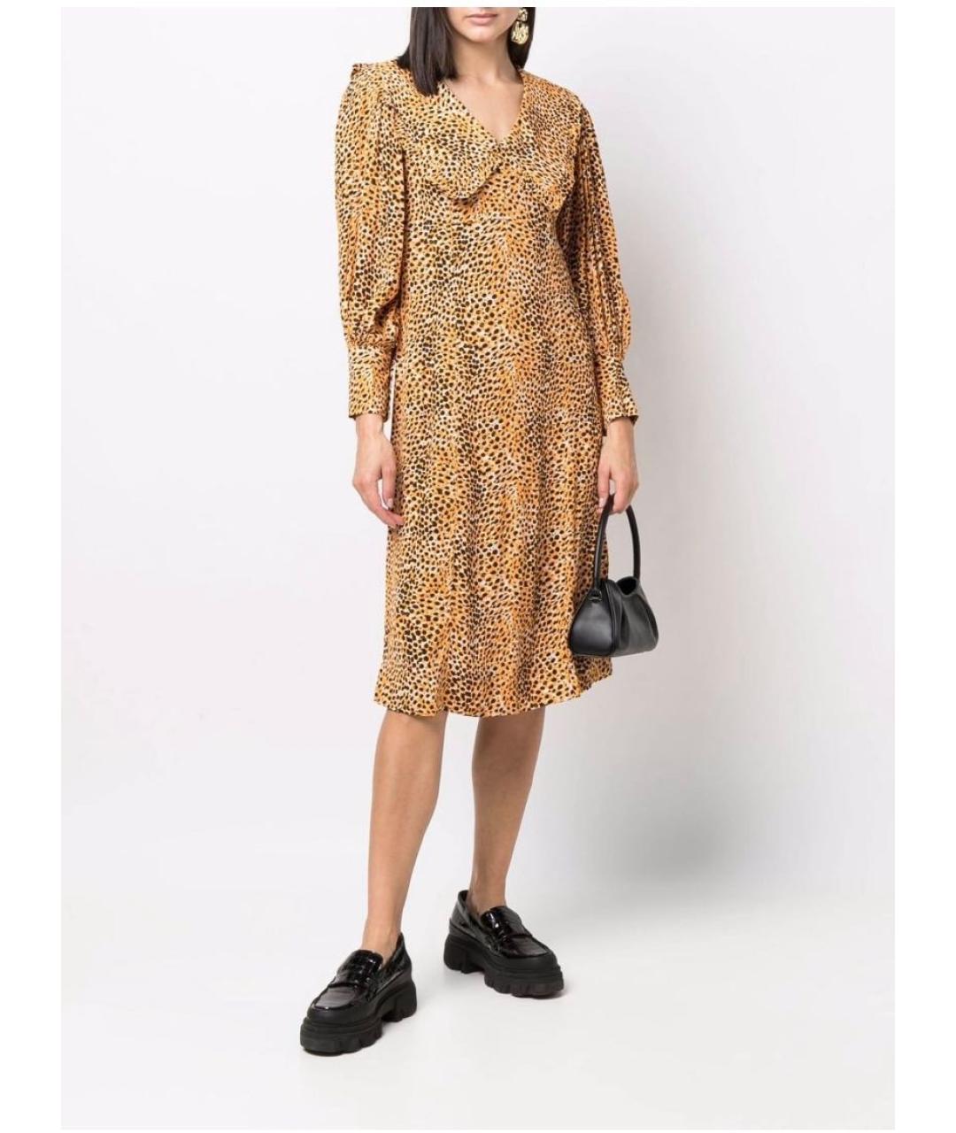 GANNI Мульти вискозное повседневное платье, фото 8