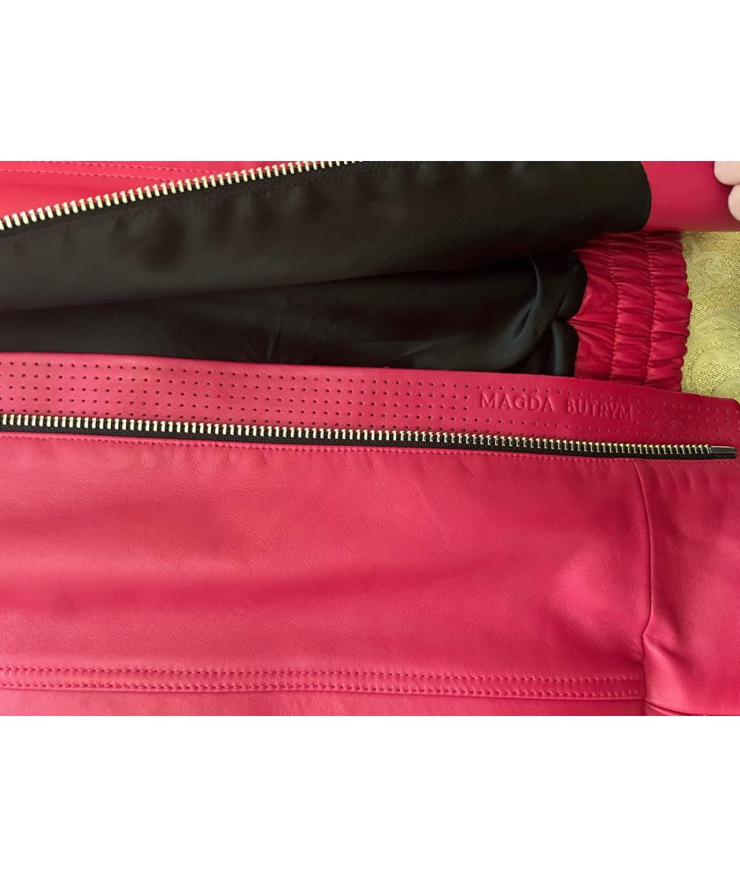 MAGDA BUTRYM Розовая кожаная куртка, фото 7