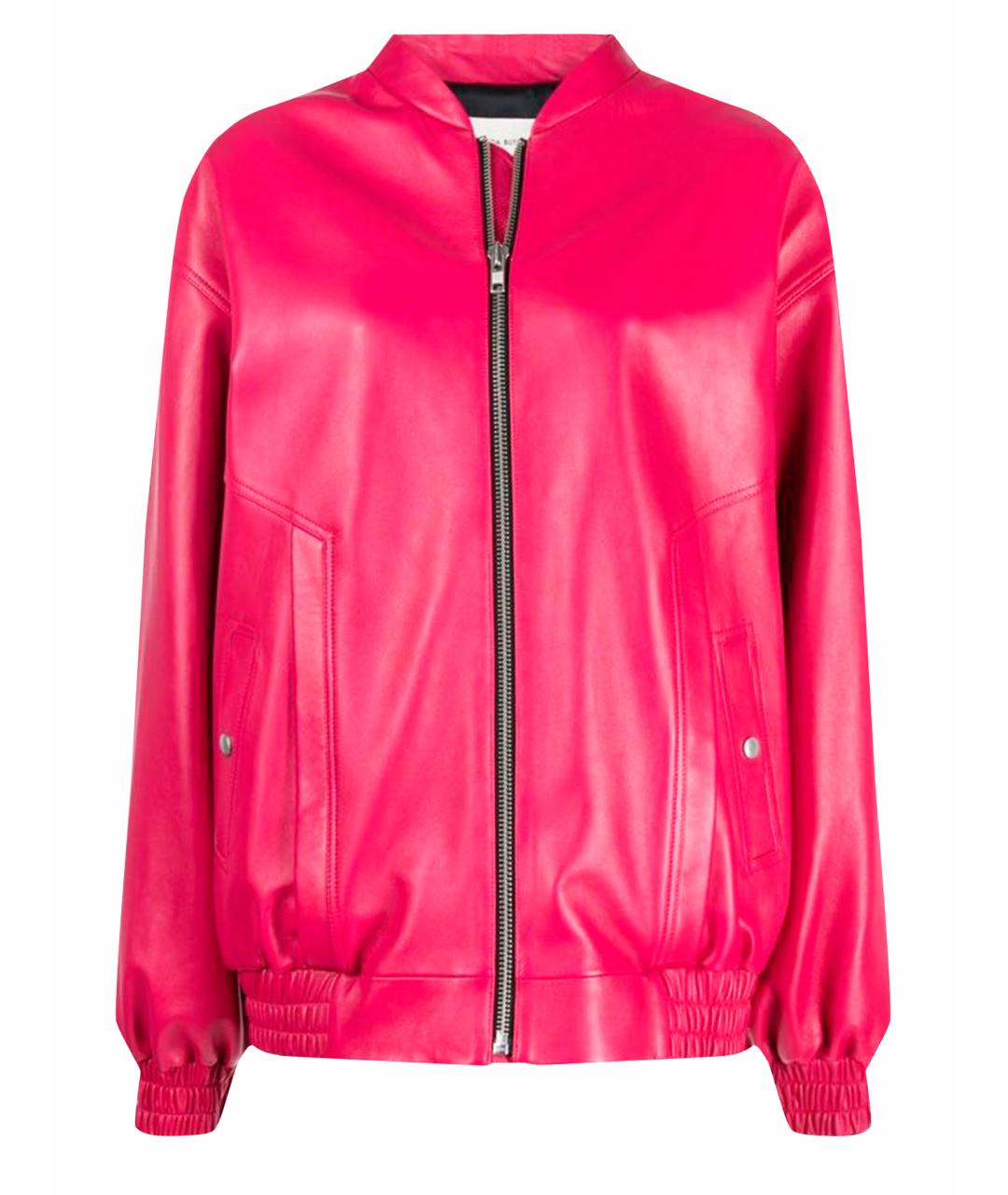 MAGDA BUTRYM Розовая кожаная куртка, фото 1