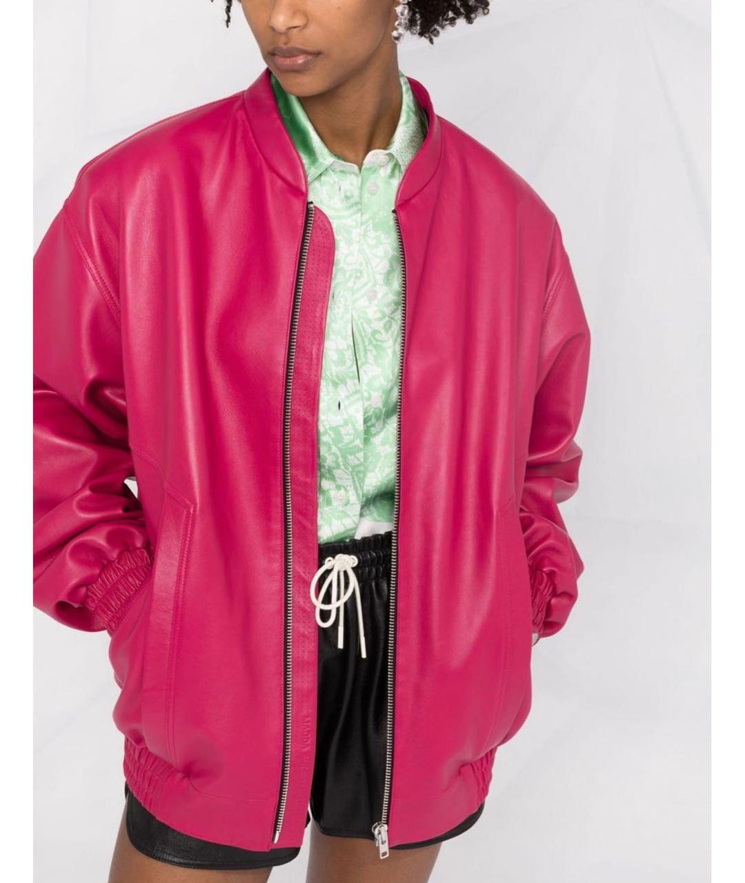 MAGDA BUTRYM Розовая кожаная куртка, фото 2