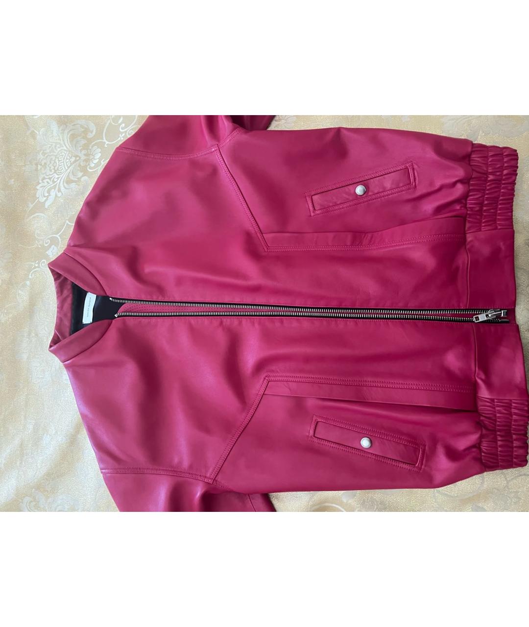 MAGDA BUTRYM Розовая кожаная куртка, фото 4