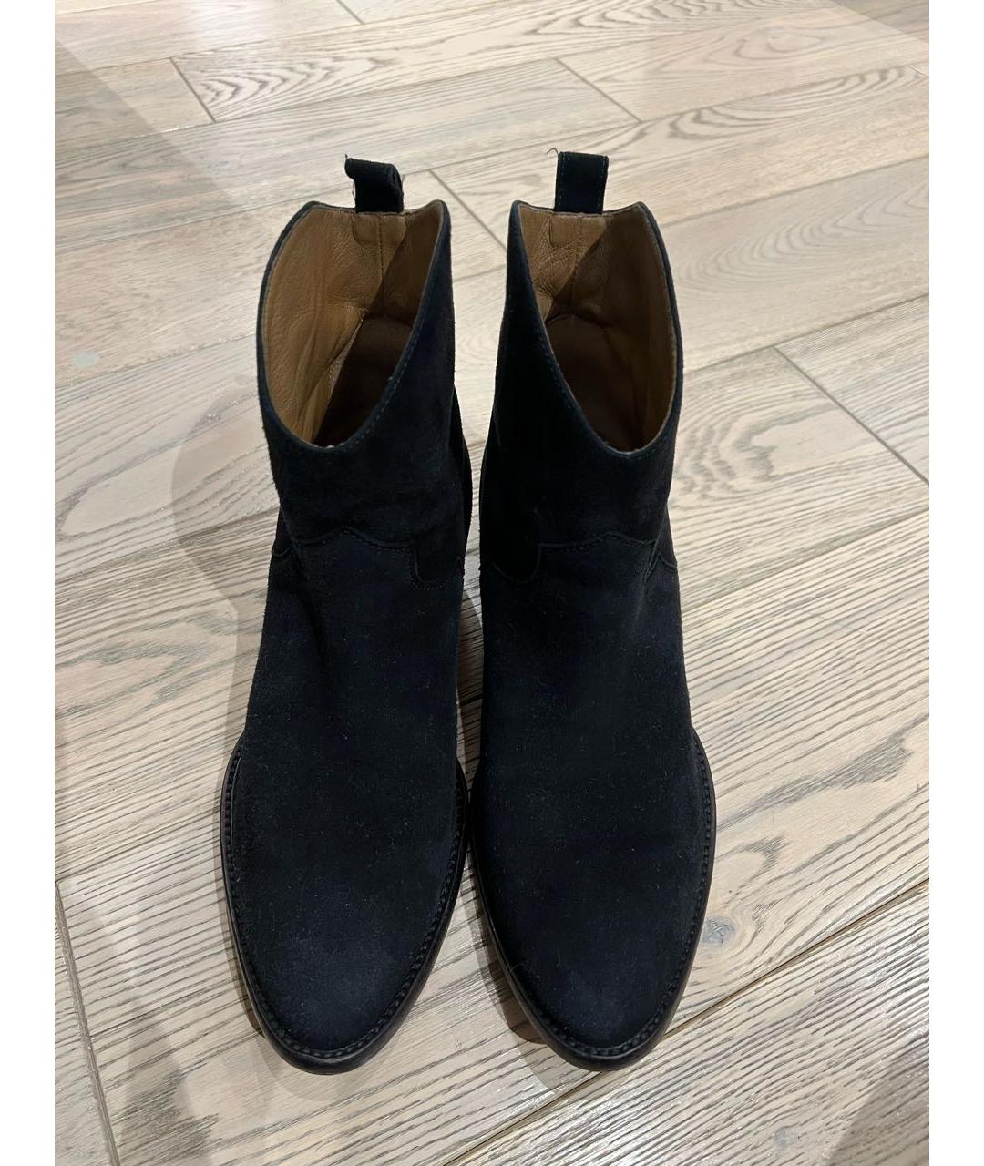 AQUAZZURA Черные замшевые ботильоны, фото 3