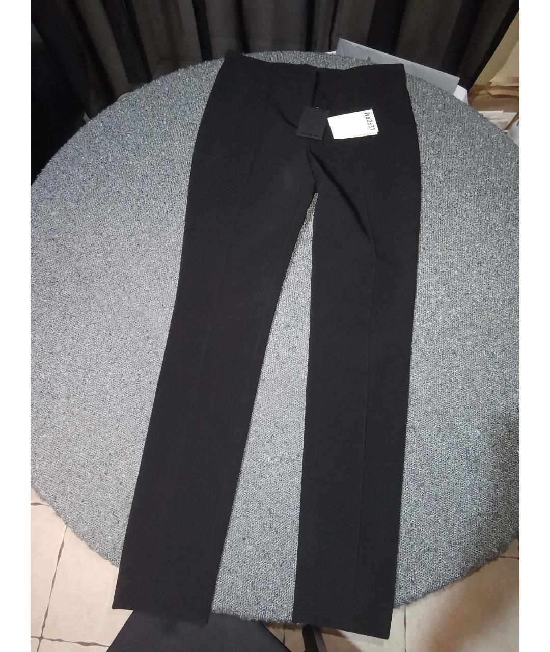 ALEXANDER WANG Черные полиэстеровые брюки узкие, фото 3