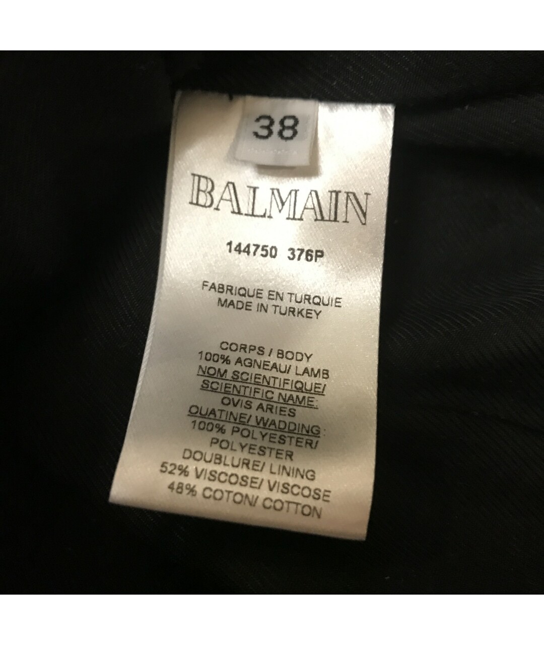 BALMAIN Черная кожаная юбка мини, фото 6
