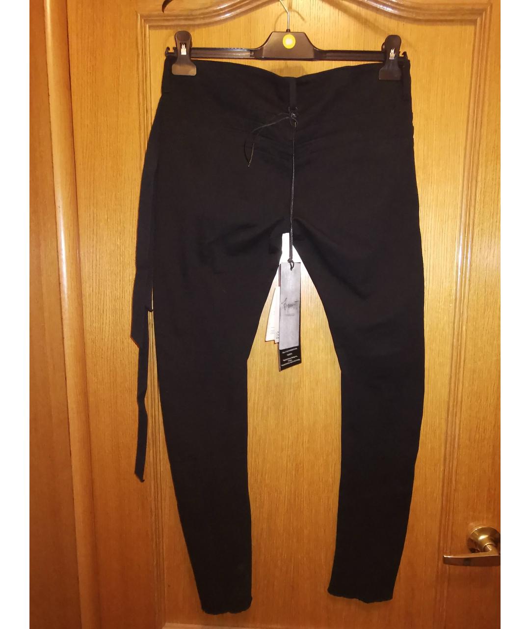 FAGASSENT Черные хлопковые брюки узкие, фото 3