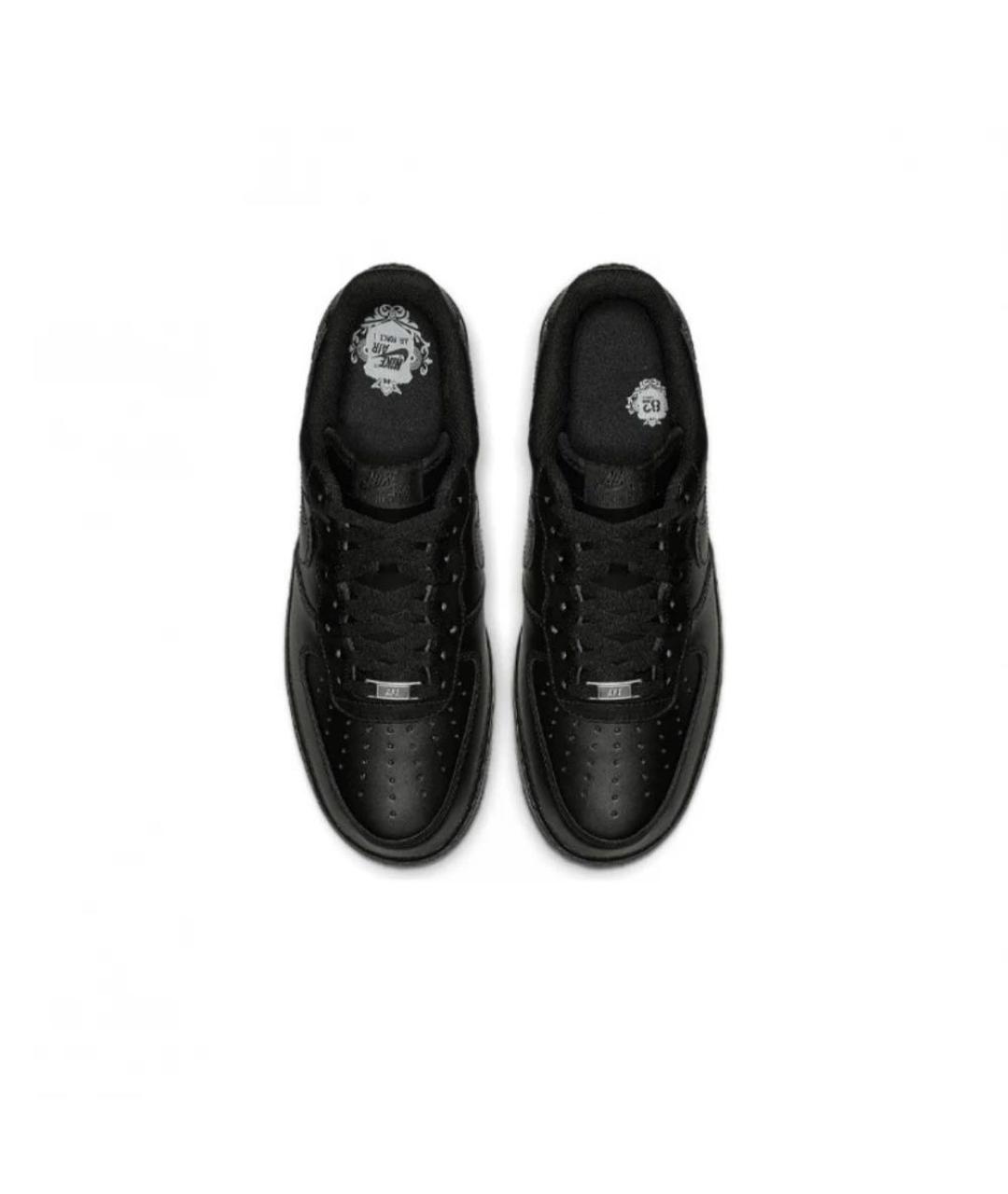 NIKE Черные кожаные кроссовки, фото 4