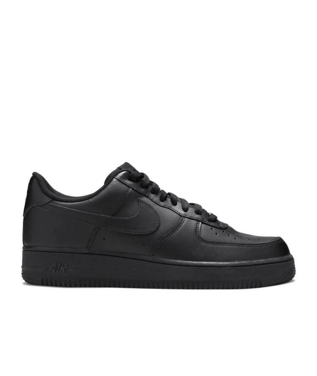 NIKE Черные кожаные кроссовки, фото 5