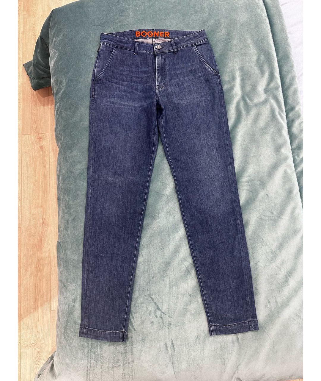 BOGNER Голубые прямые джинсы, фото 5