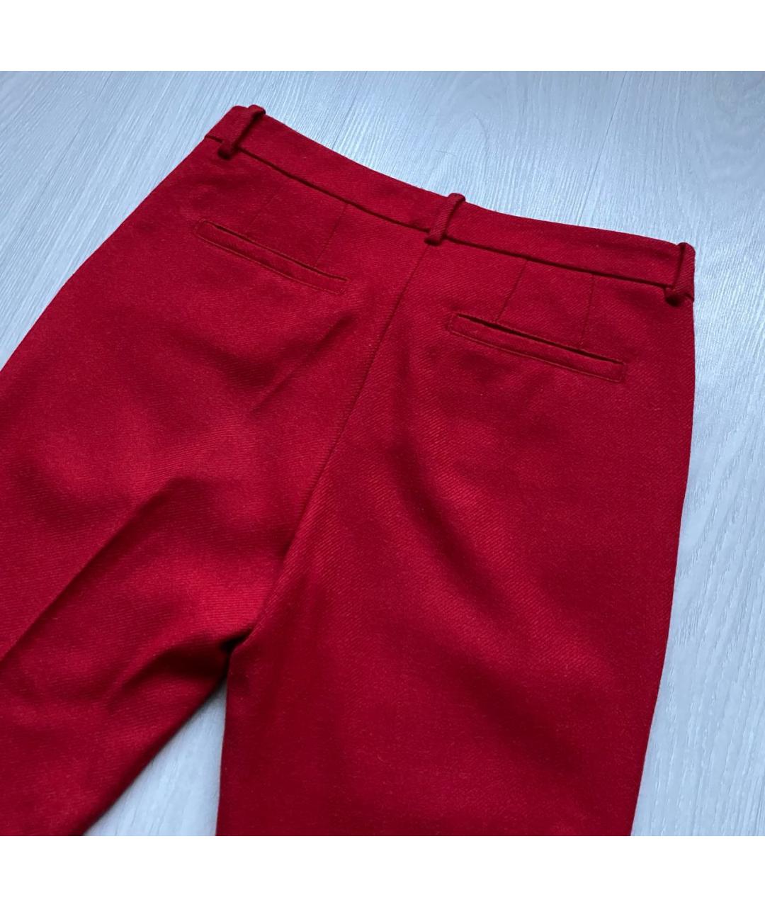 LOVE MOSCHINO Красные прямые брюки, фото 6