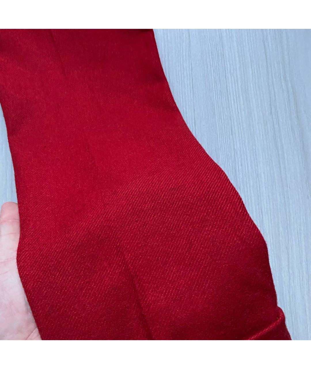 LOVE MOSCHINO Красные прямые брюки, фото 8