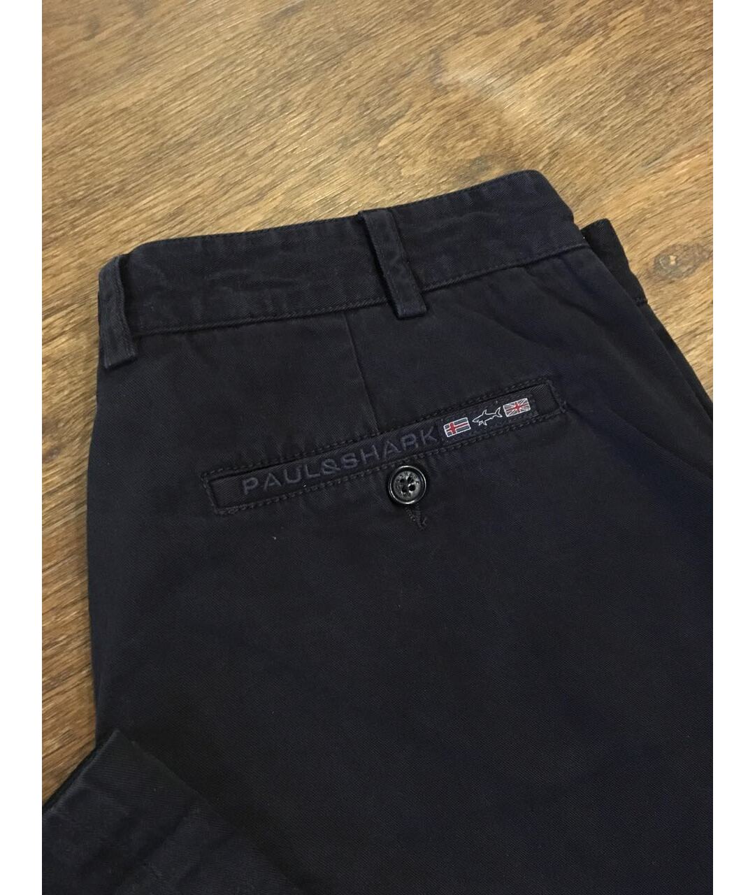 PAUL & SHARK Темно-синие хлопковые брюки чинос, фото 3