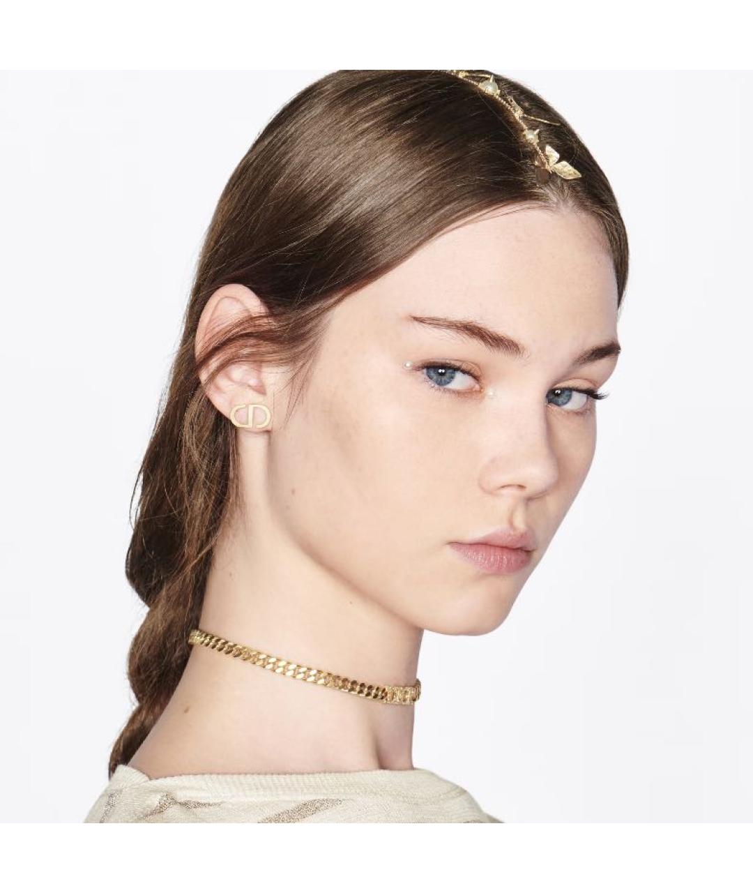 CHRISTIAN DIOR Золотые серьги, фото 4