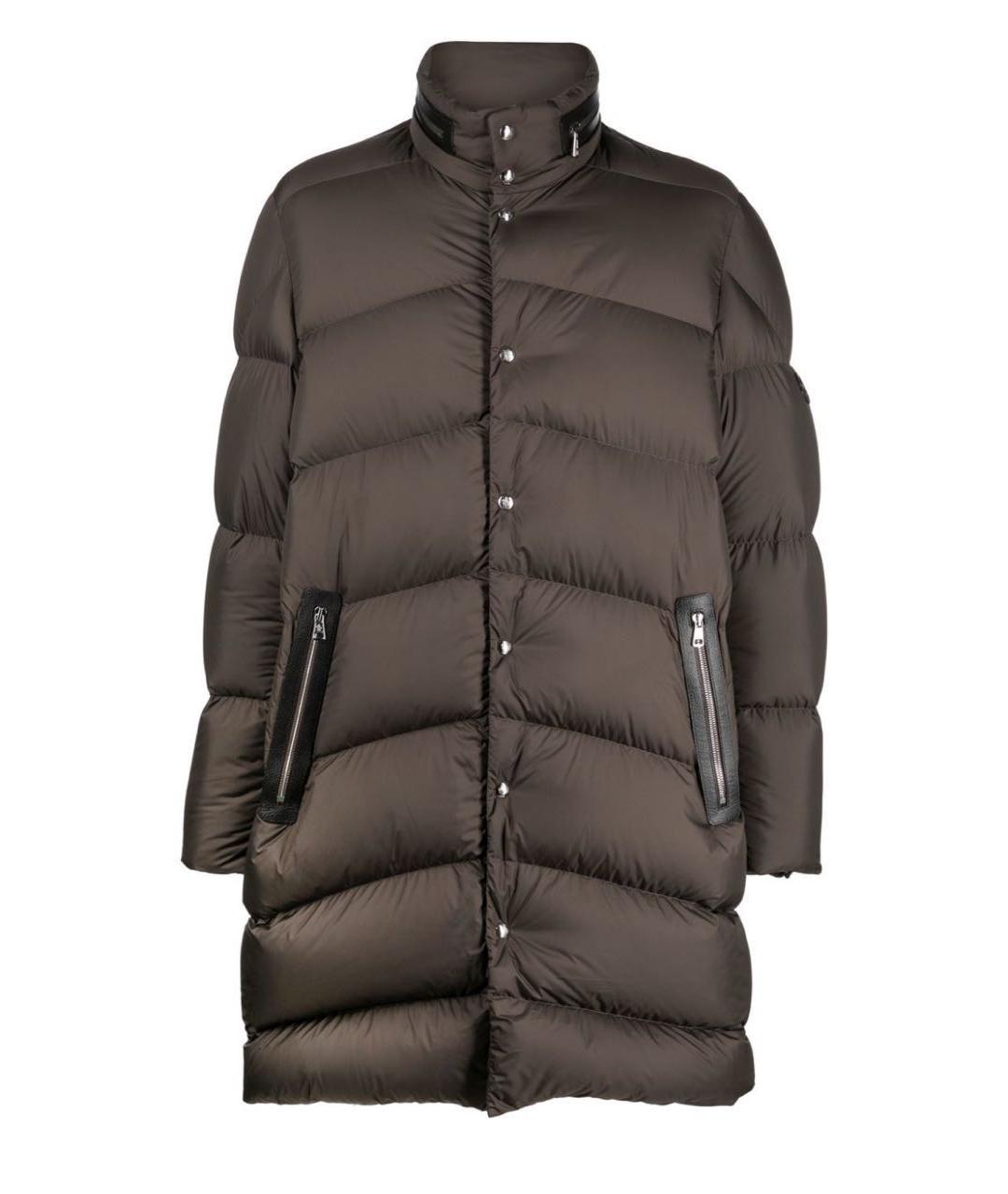 MONCLER Хаки пуховик, фото 1