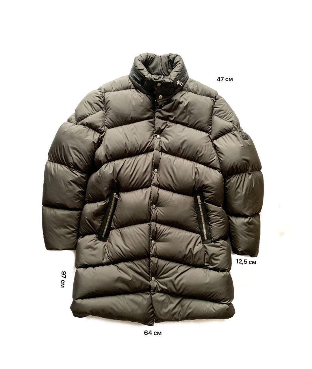 MONCLER Хаки пуховик, фото 2