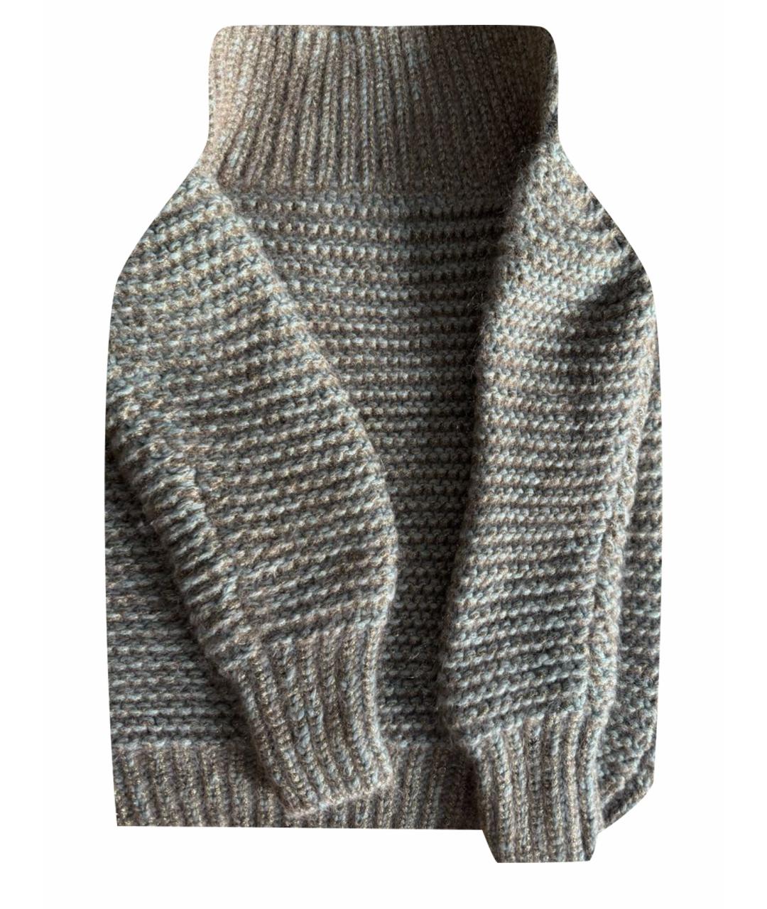 FABIANA FILIPPI Коричневый кашемировый джемпер / свитер, фото 1