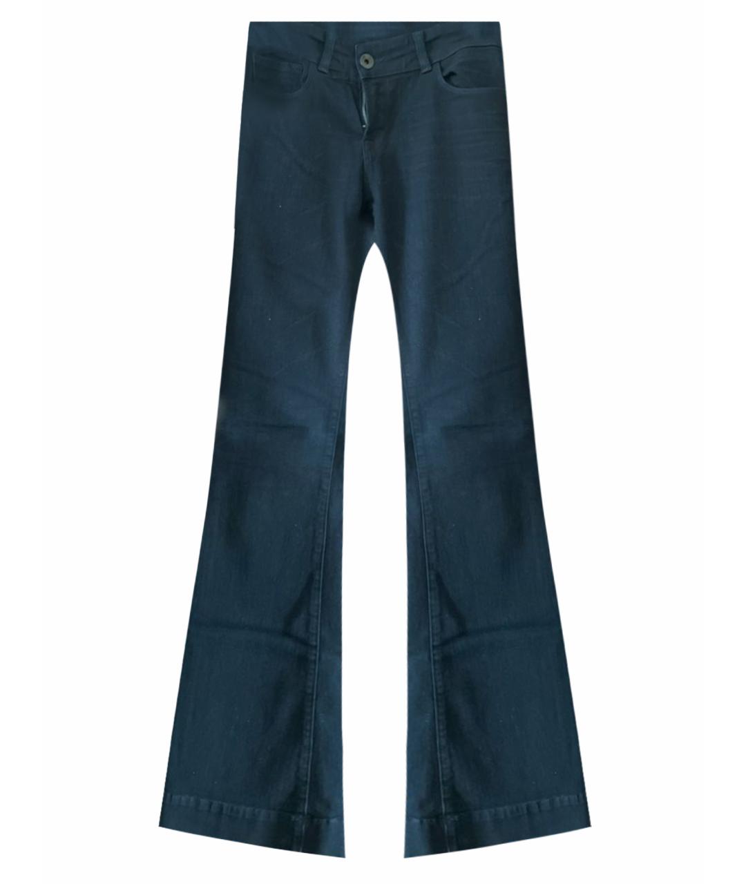 JBRAND Темно-синие хлопко-эластановые джинсы клеш, фото 1