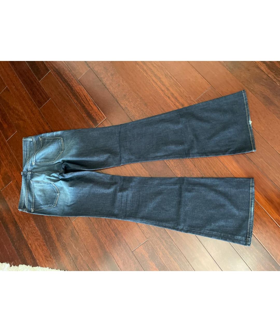 JBRAND Темно-синие хлопко-эластановые джинсы клеш, фото 2