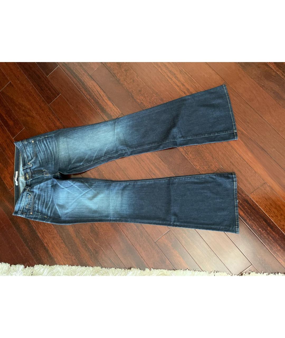 JBRAND Темно-синие хлопко-эластановые джинсы клеш, фото 5