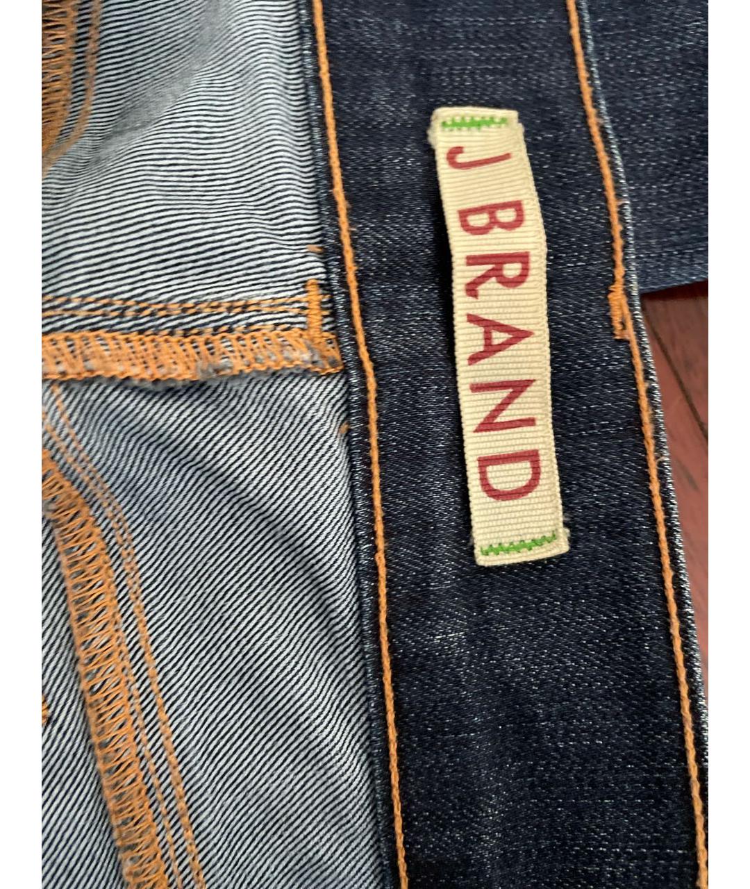 JBRAND Темно-синие хлопко-эластановые джинсы клеш, фото 3