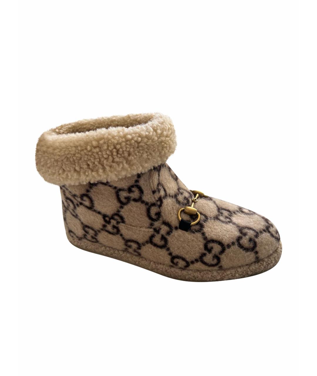 GUCCI Бежевые полусапоги, фото 1