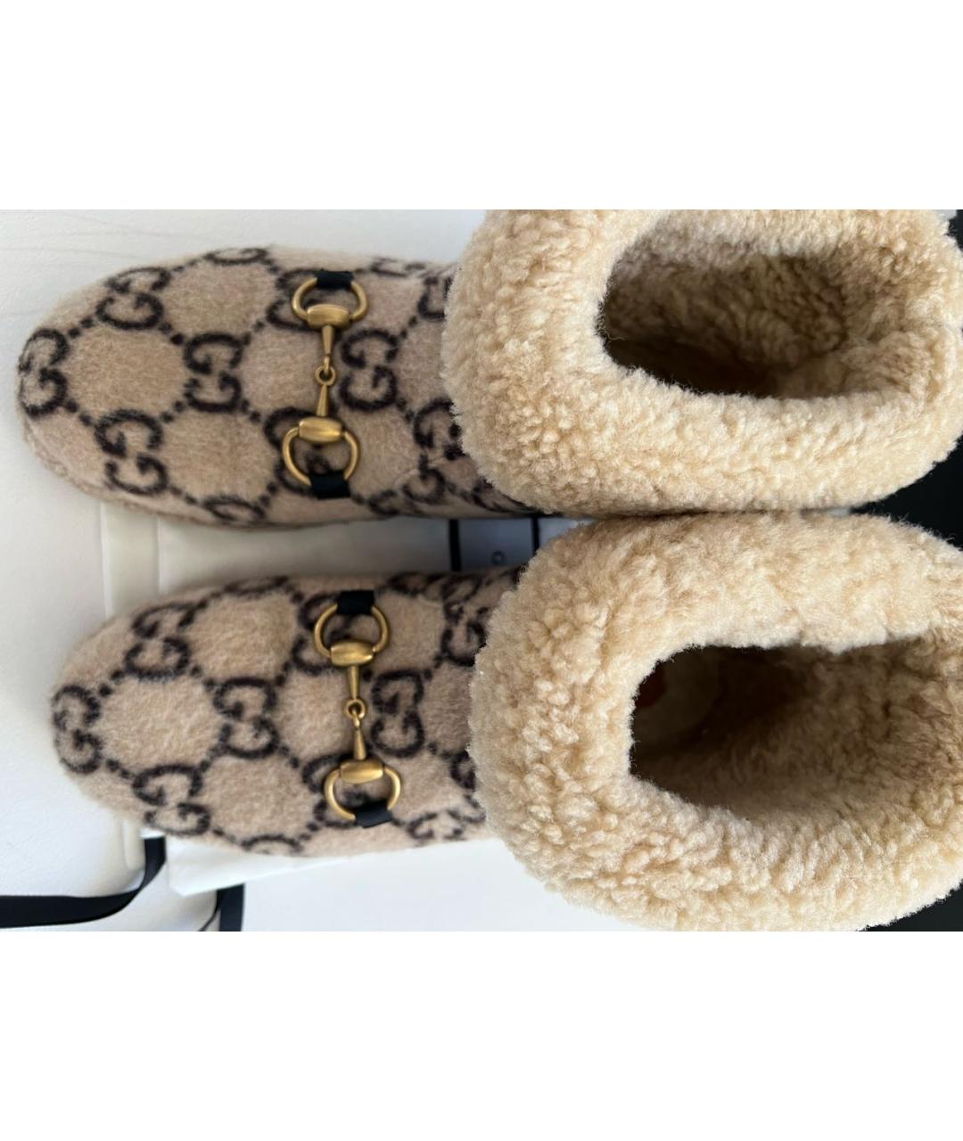 GUCCI Бежевые полусапоги, фото 2