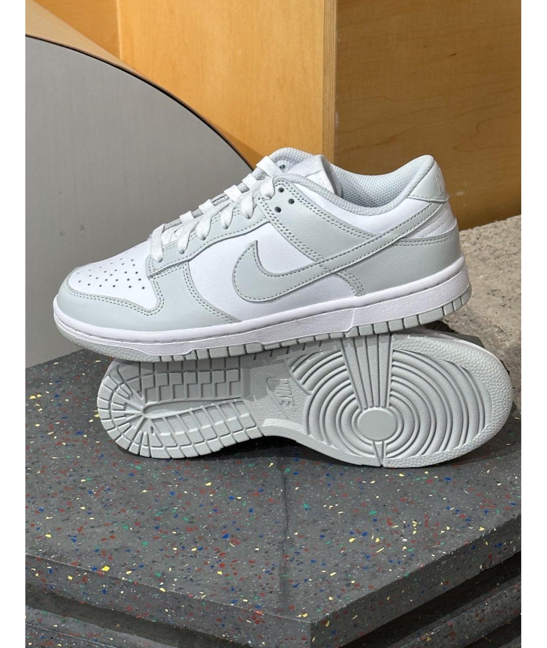 NIKE Серые кожаные кроссовки, фото 5
