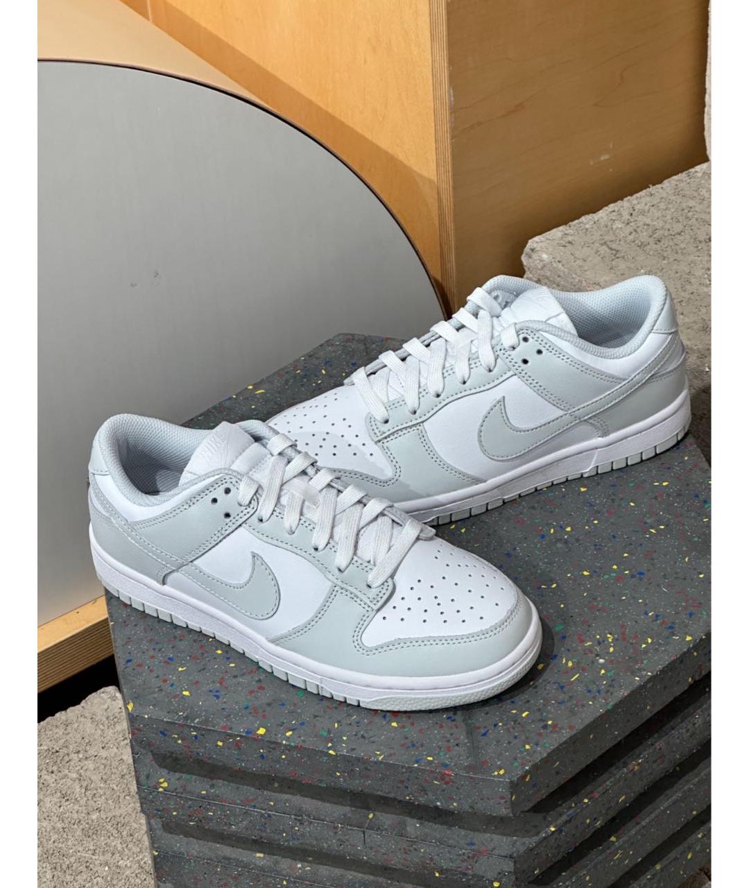 NIKE Серые кожаные кроссовки, фото 3