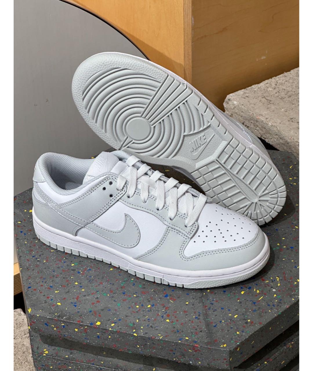 NIKE Серые кожаные кроссовки, фото 4