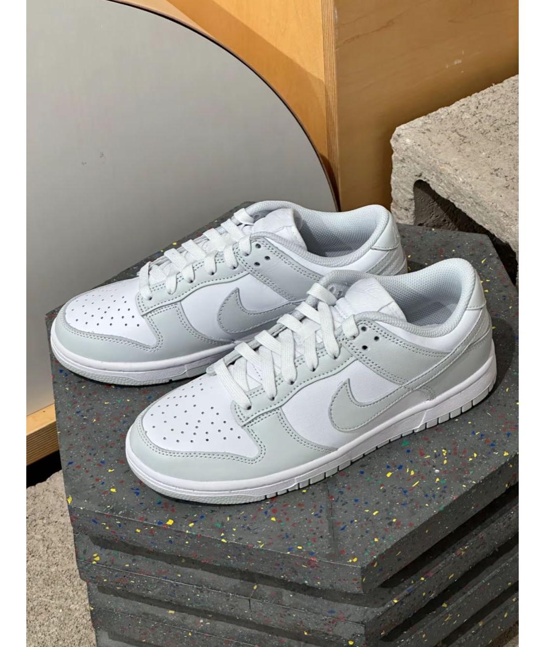 NIKE Серые кожаные кроссовки, фото 2