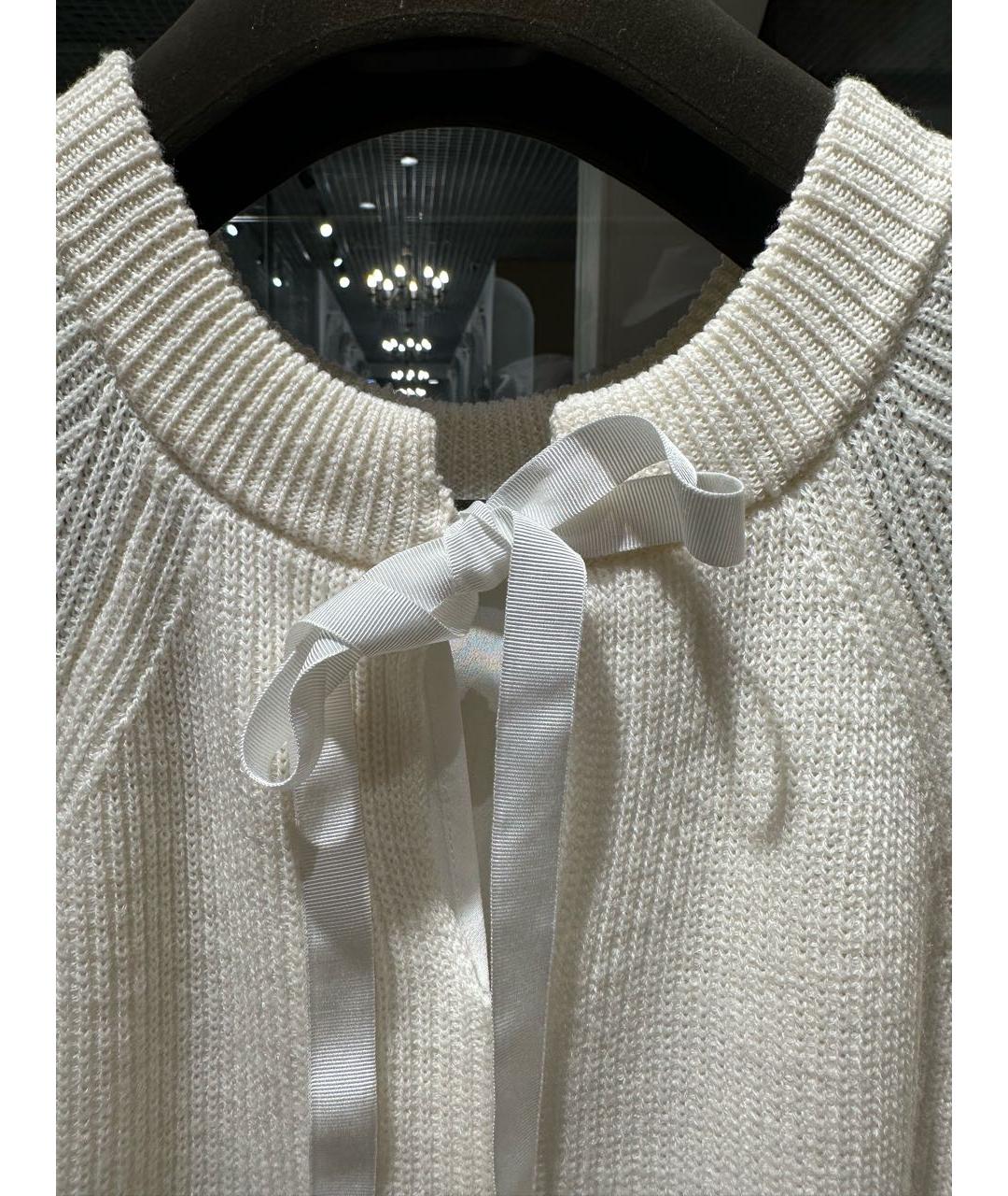 AGNONA Белый кашемировый джемпер / свитер, фото 4