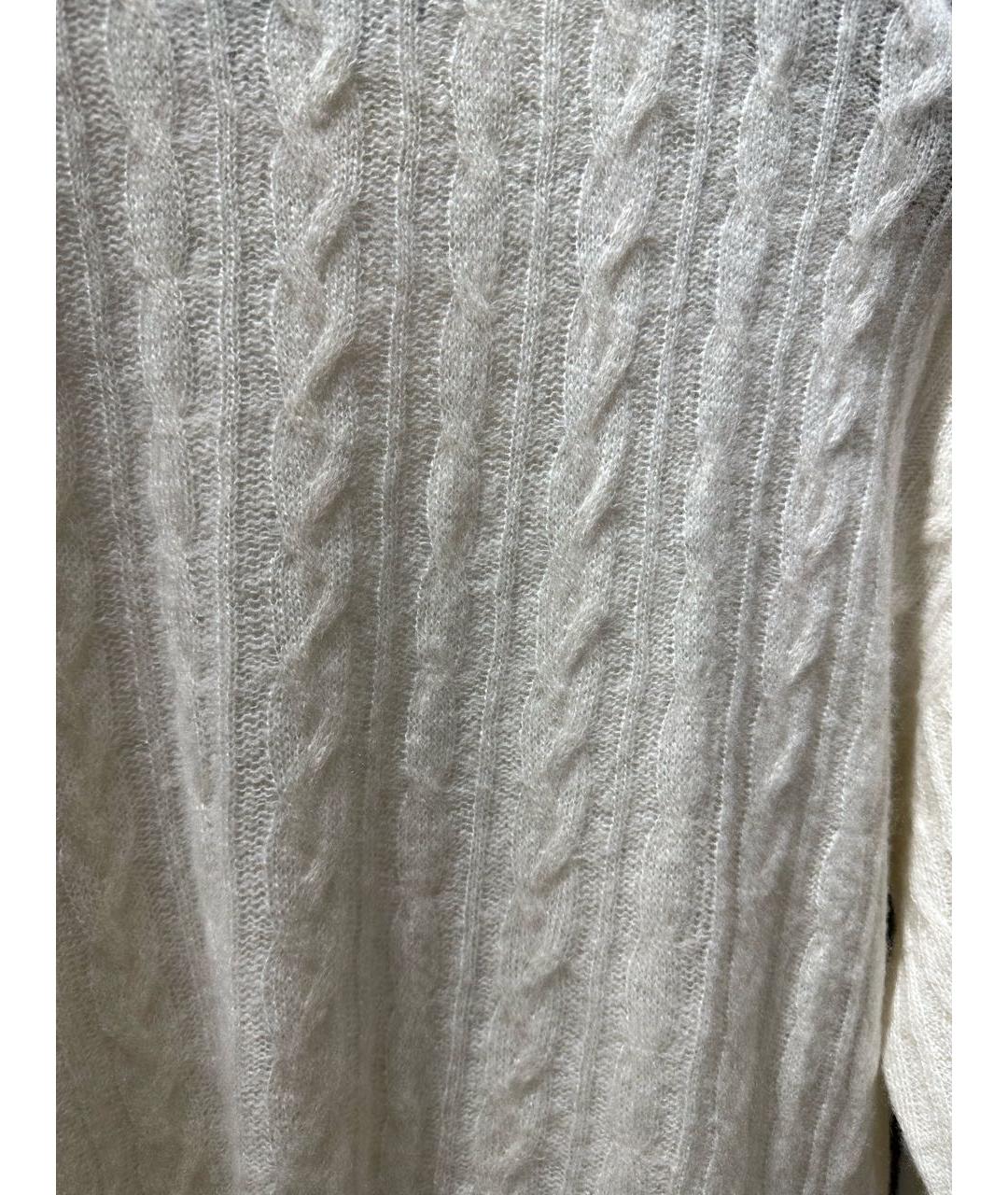 AGNONA Белый кашемировый джемпер / свитер, фото 4