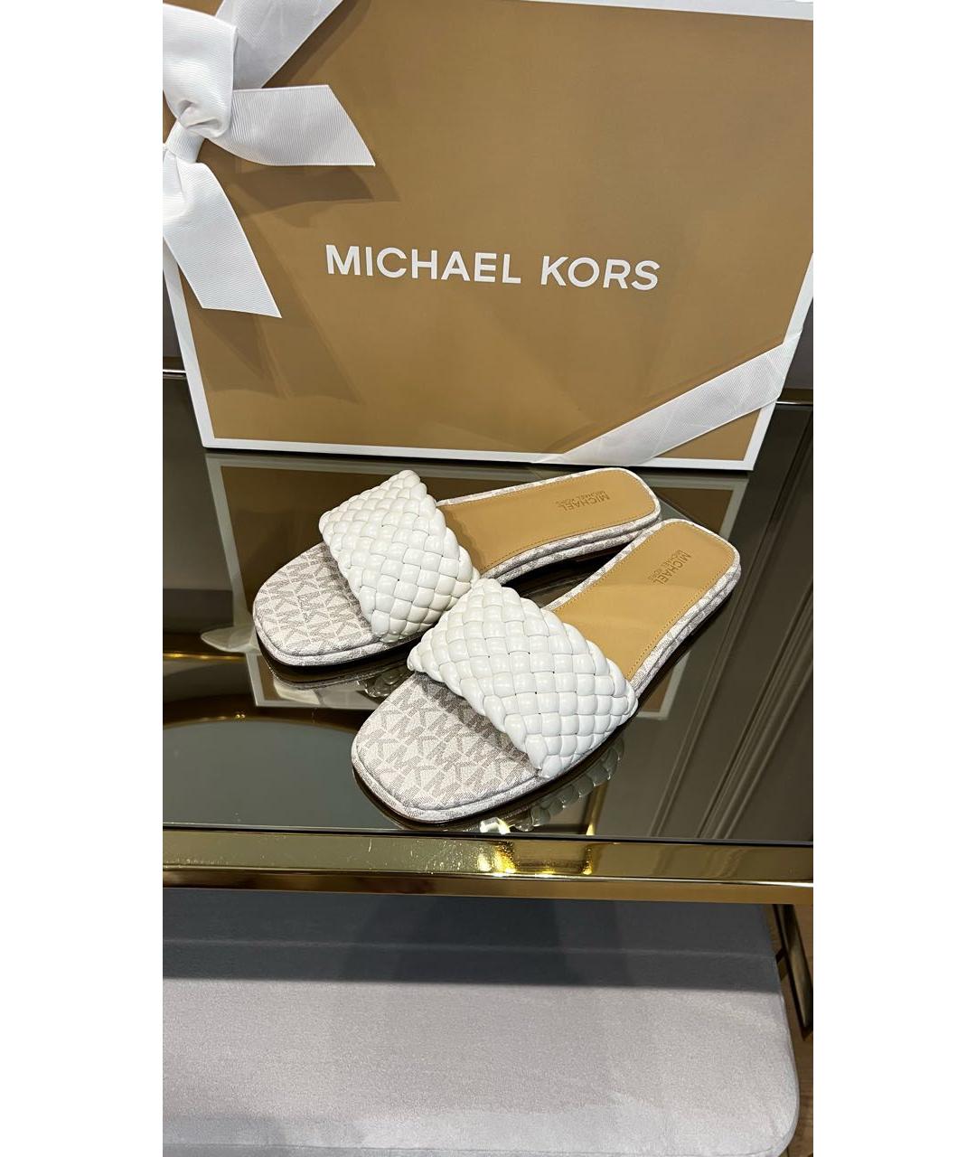 MICHAEL KORS Бежевые шлепанцы, фото 4