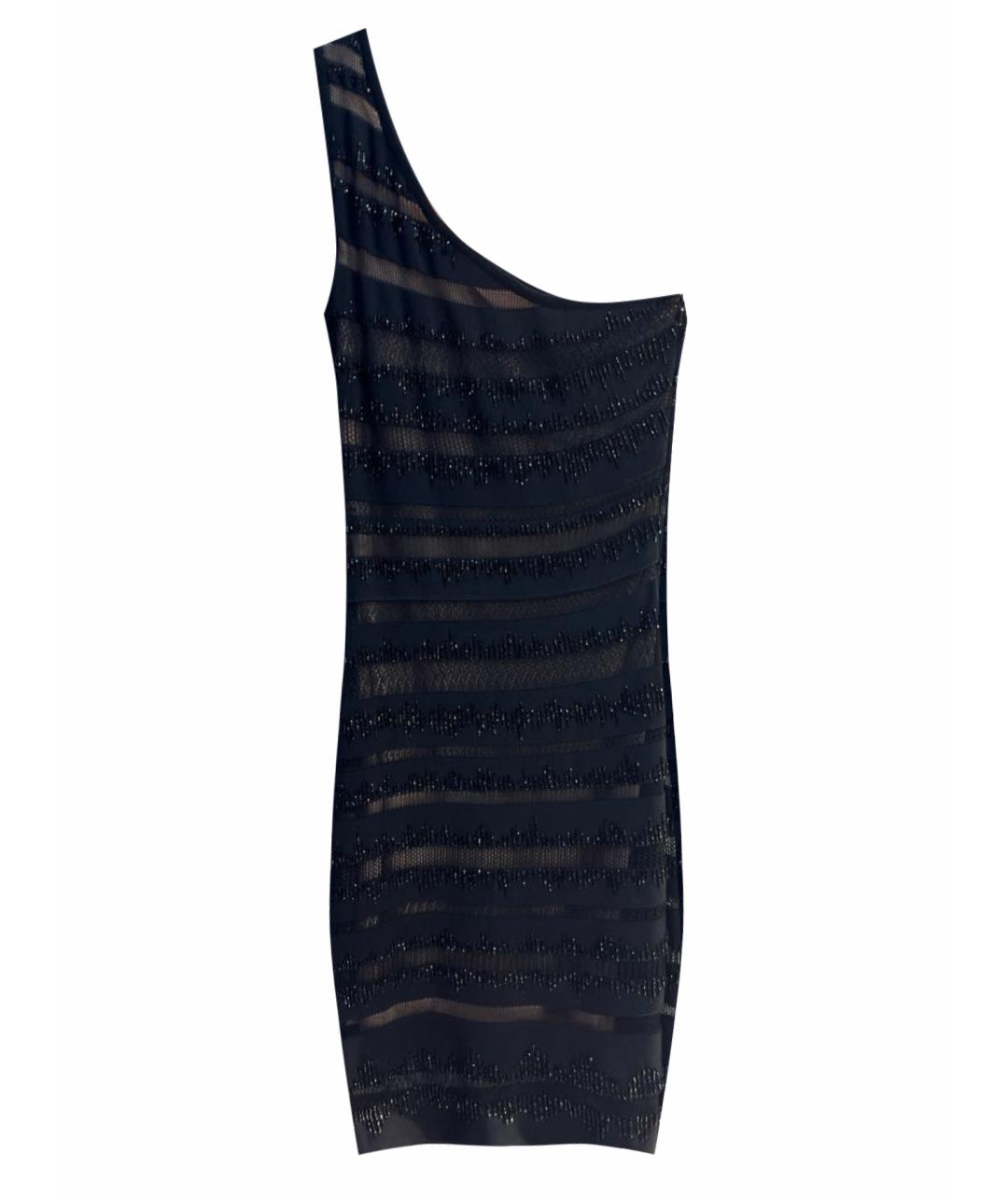 JOVANI Черное сетчатое вечернее платье, фото 1