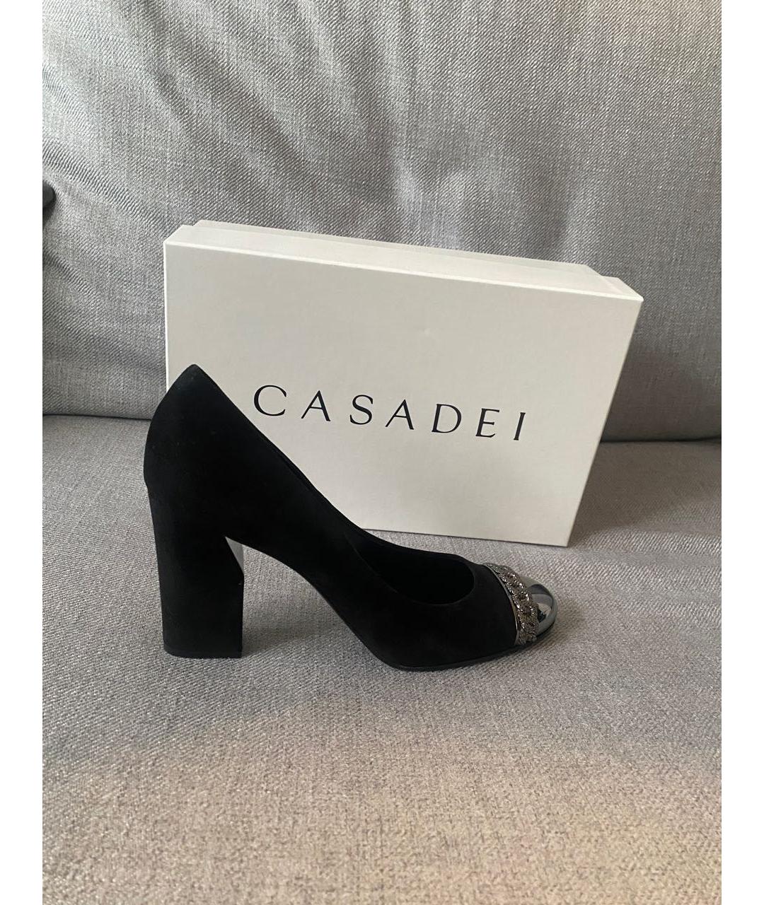 CASADEI Черные замшевые туфли, фото 6