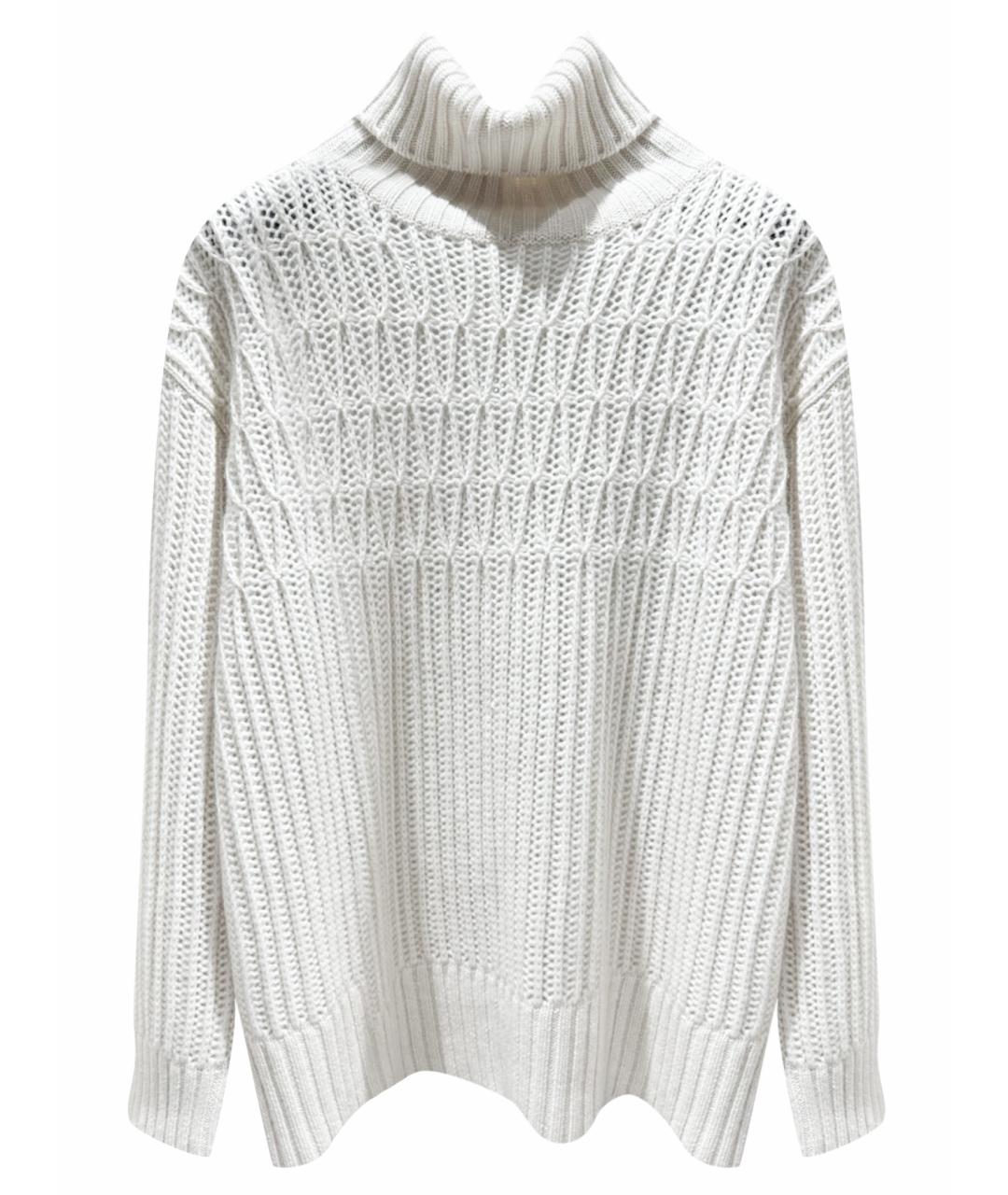 AGNONA Белый кашемировый джемпер / свитер, фото 1