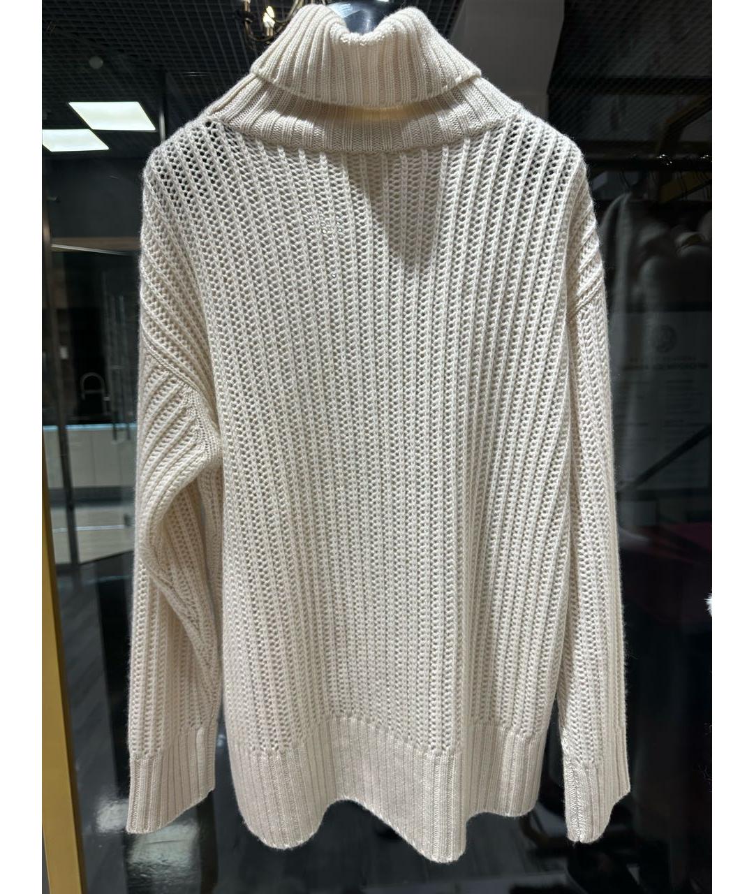 AGNONA Белый кашемировый джемпер / свитер, фото 2