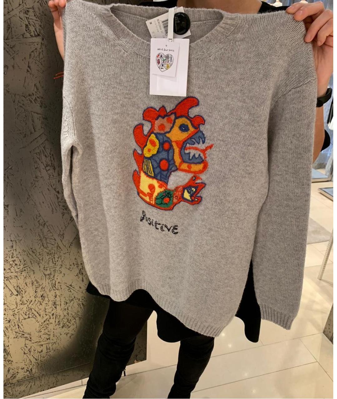 CHRISTIAN DIOR Антрацитовый кашемировый джемпер / свитер, фото 4