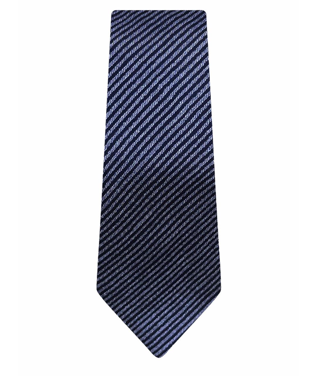 PRADA Синий шелковый галстук, фото 1
