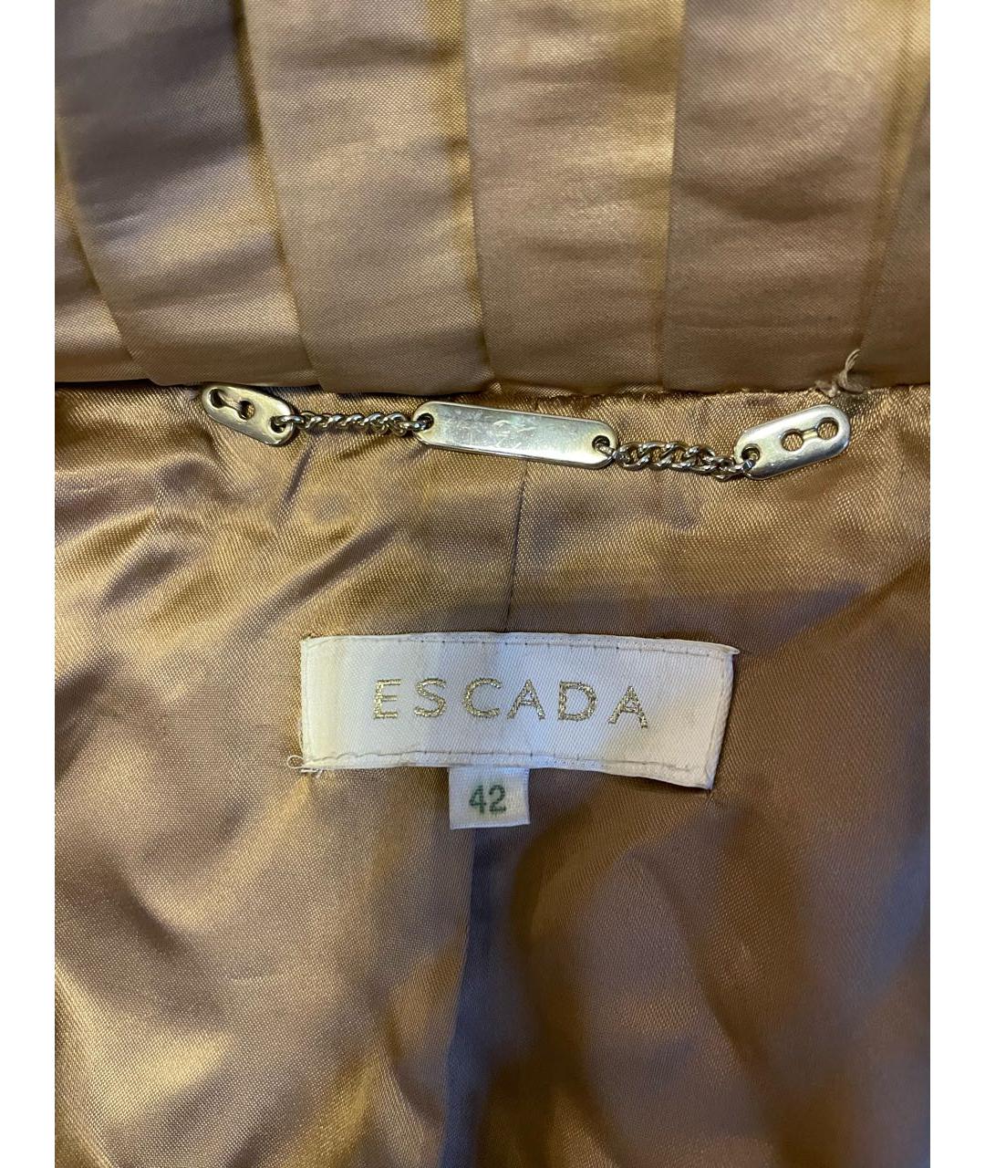 ESCADA Золотая меховая куртка, фото 6