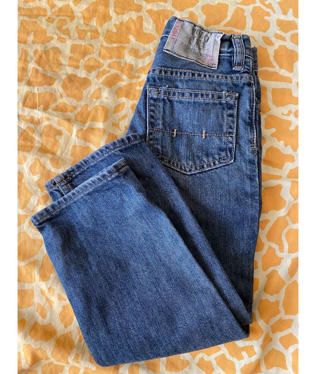 POLO RALPH LAUREN Синие деним детские джинсы, фото 5