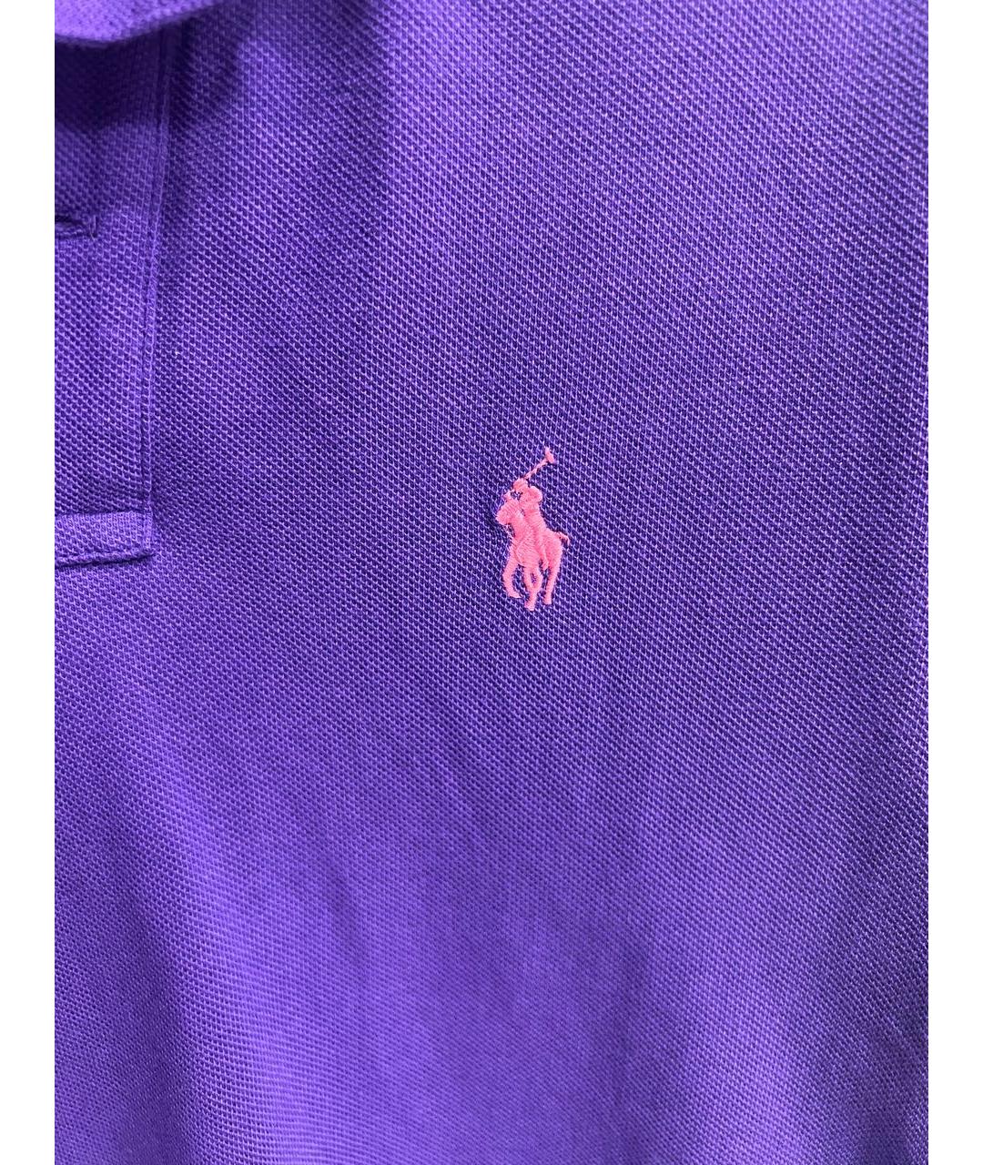 POLO RALPH LAUREN Фиолетовая хлопковая футболка, фото 3