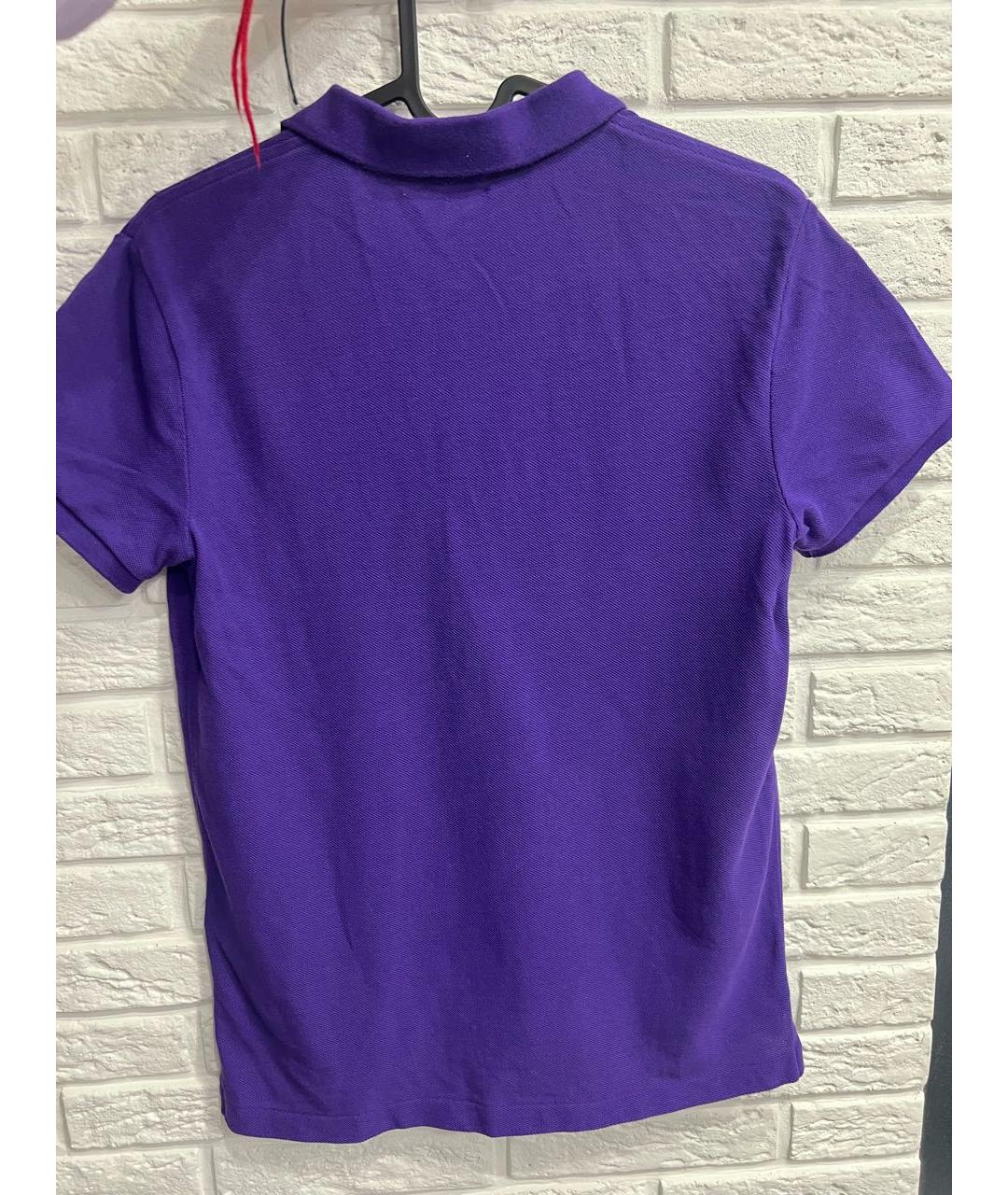 POLO RALPH LAUREN Фиолетовая хлопковая футболка, фото 2