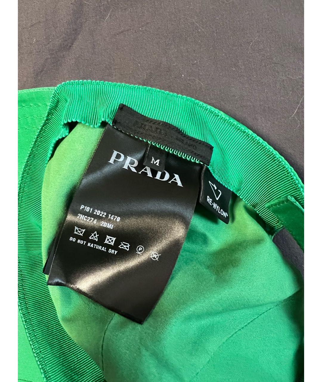 PRADA Зеленая кепка, фото 5