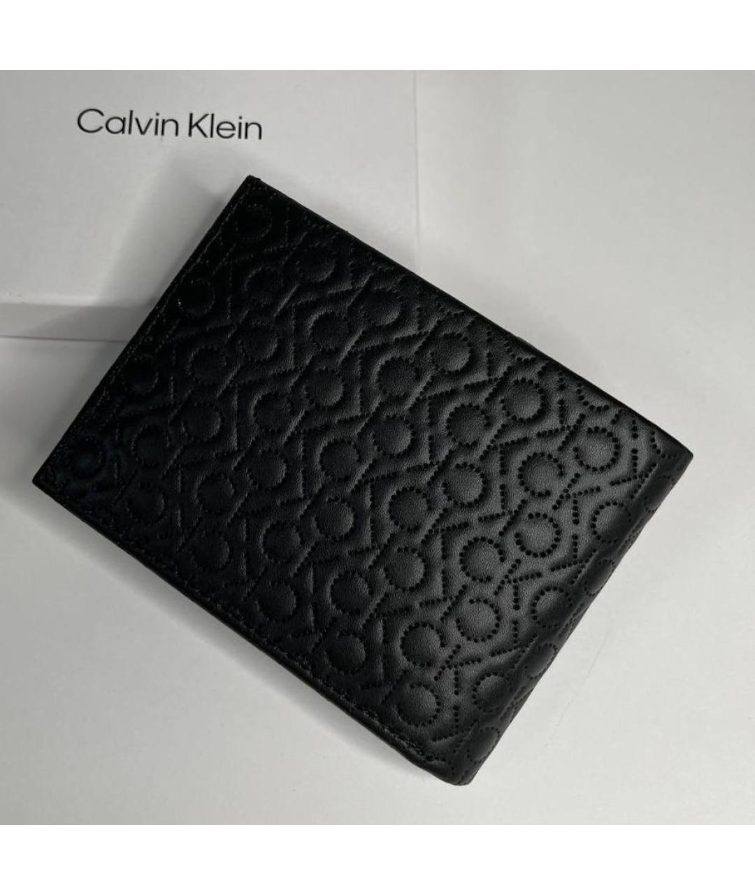 CALVIN KLEIN Черный кошелек, фото 5