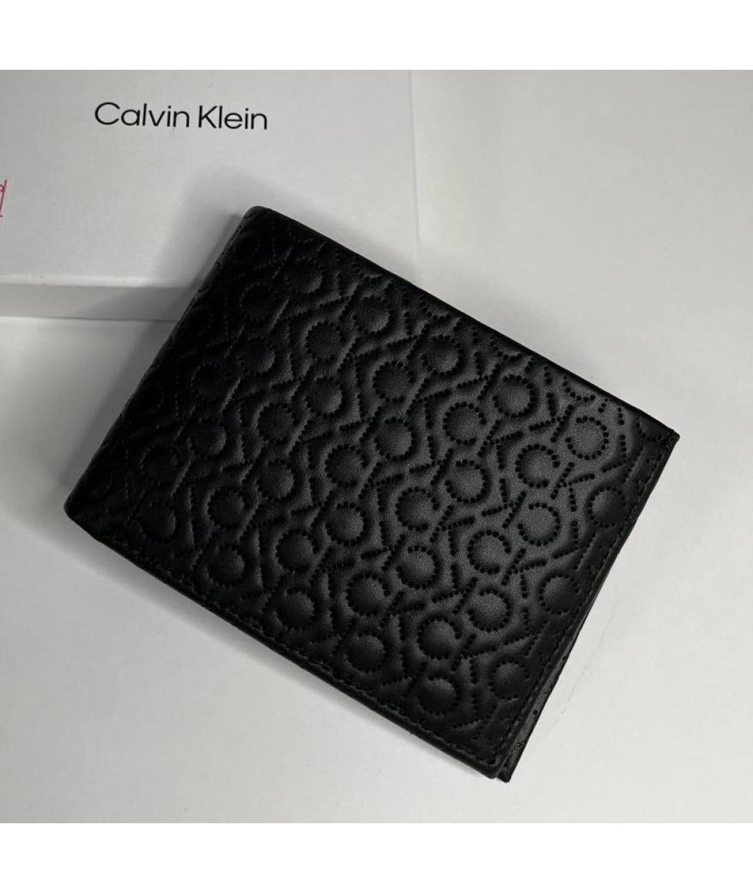 CALVIN KLEIN Черный кошелек, фото 3
