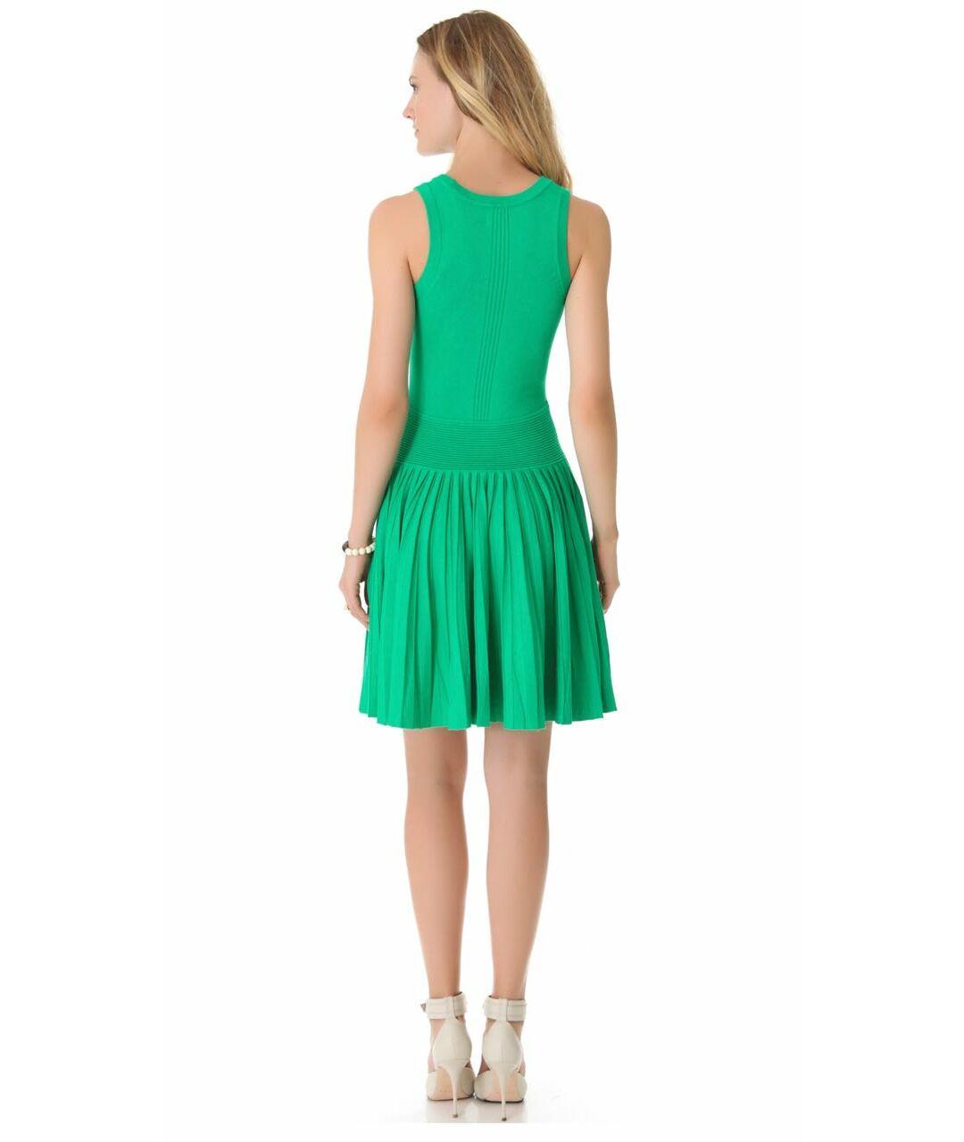 MILLY Зеленые вискозное повседневное платье, фото 2