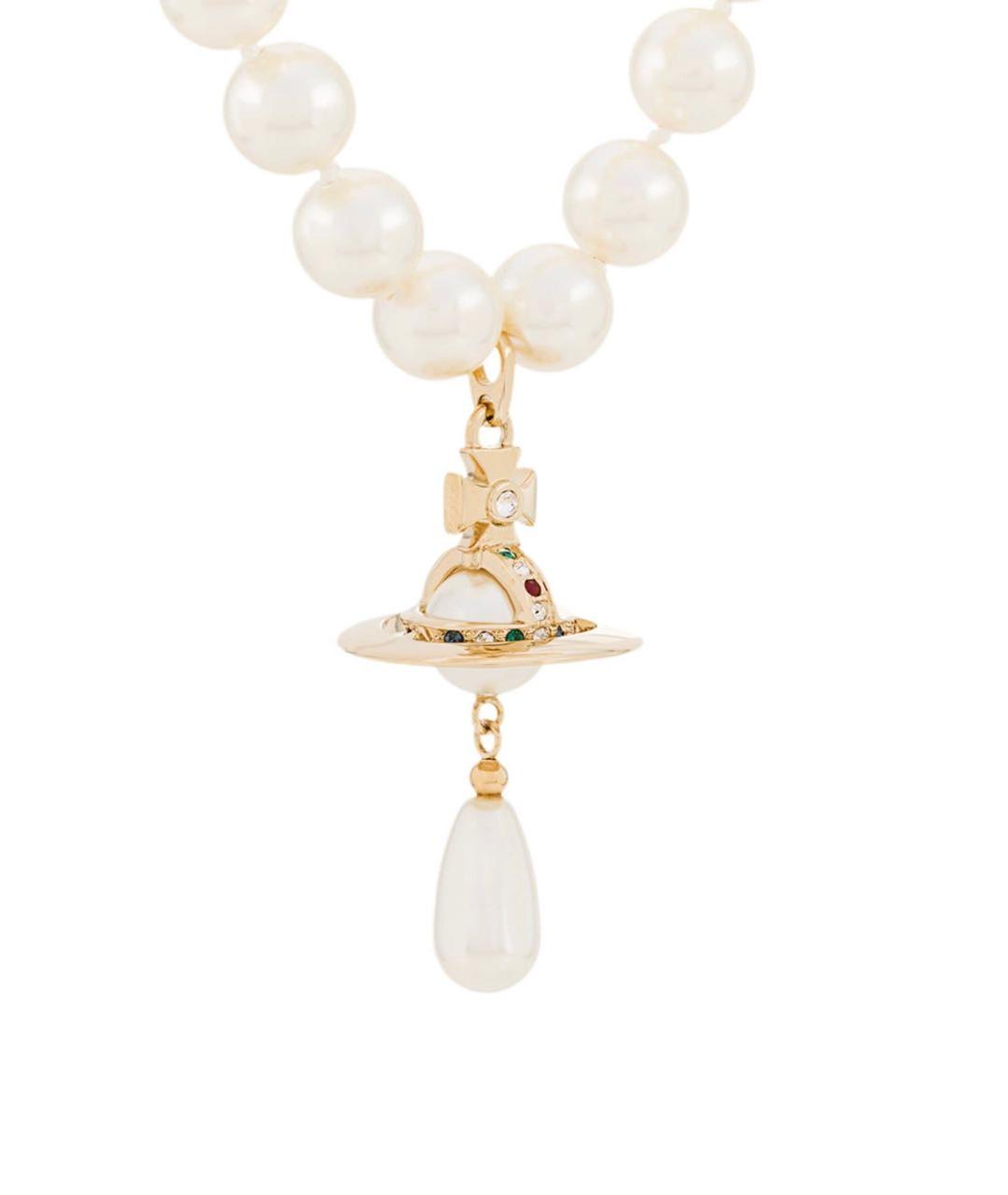 VIVIENNE WESTWOOD Белое жемчужное колье, фото 6