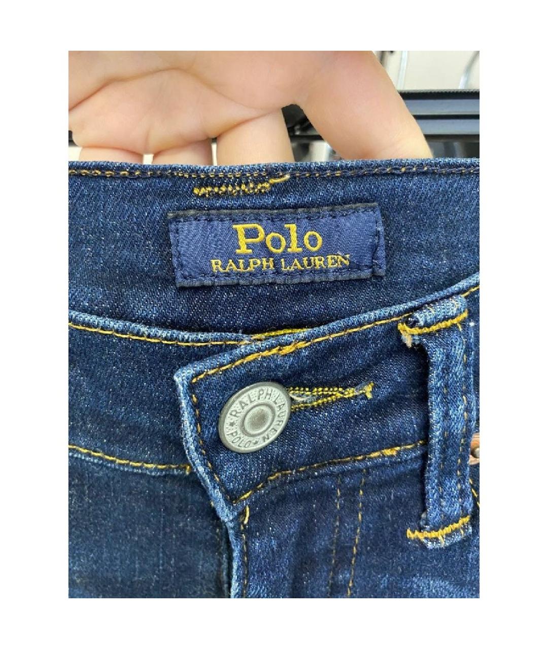 POLO RALPH LAUREN Темно-синие хлопковые детские джинсы, фото 8