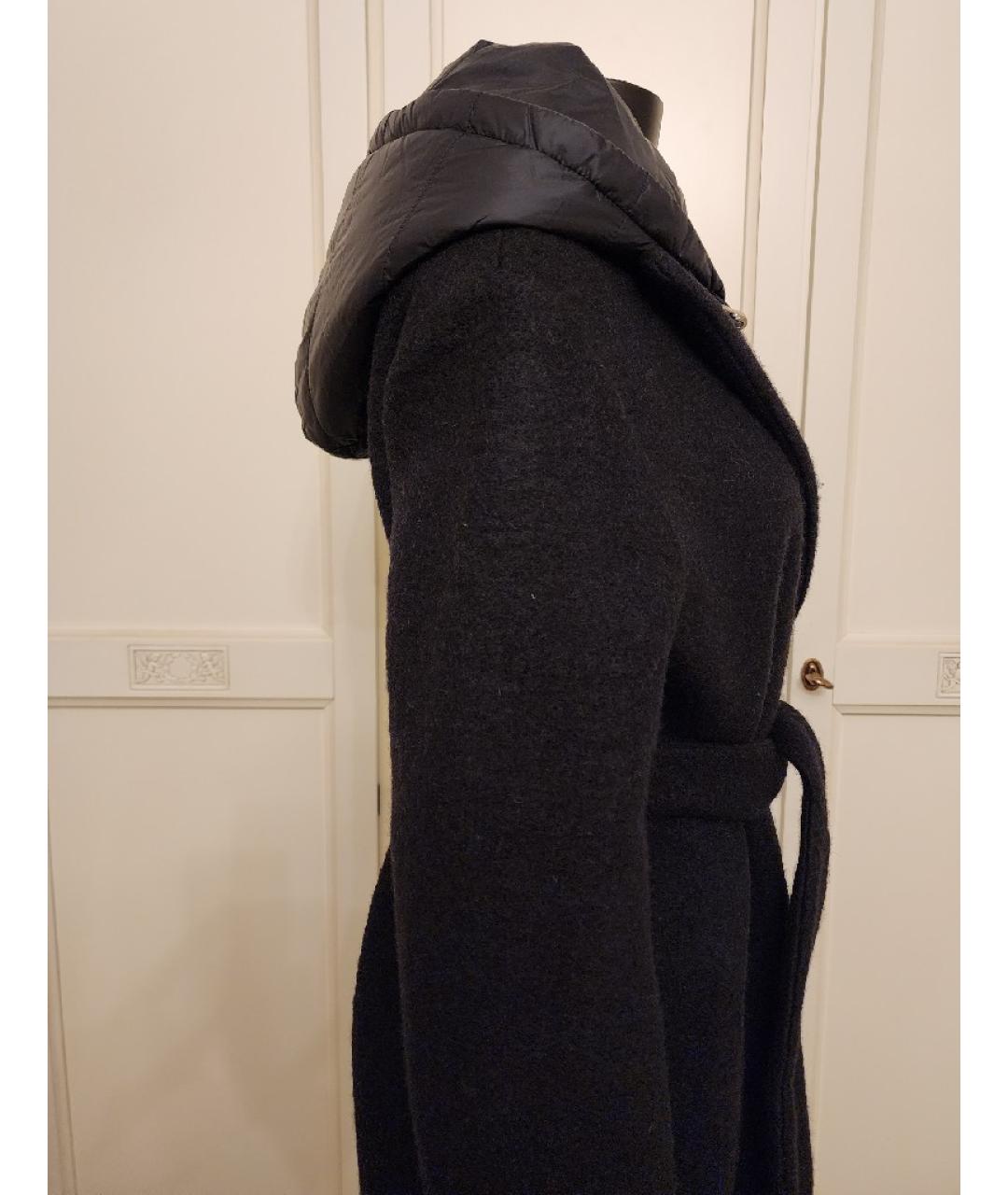 ADD Черное шерстяное пальто, фото 4