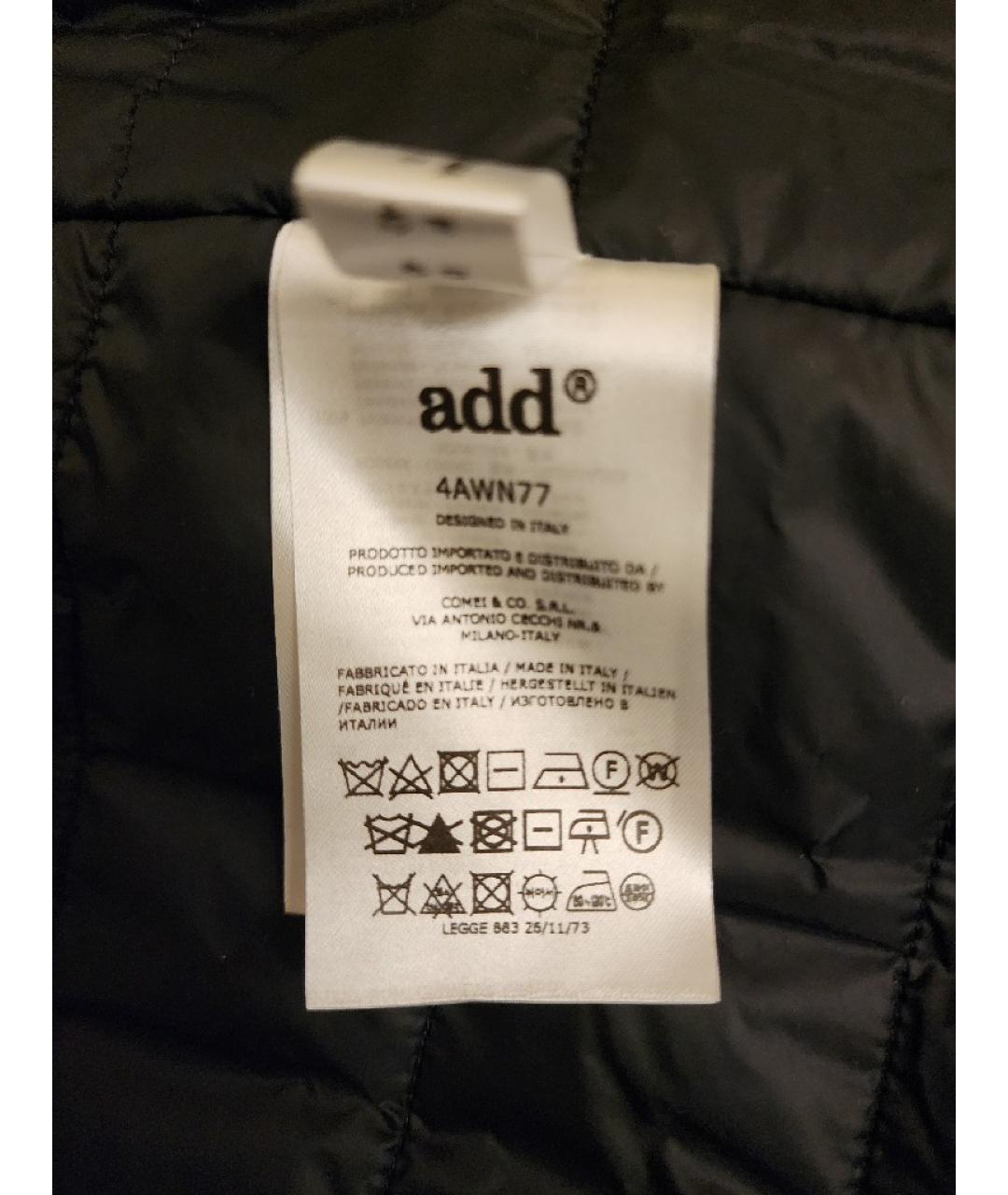 ADD Черное шерстяное пальто, фото 9